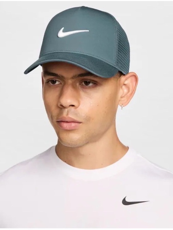 Nike Other - Nike Teal Mesh Trucker Cap with White Swoosh